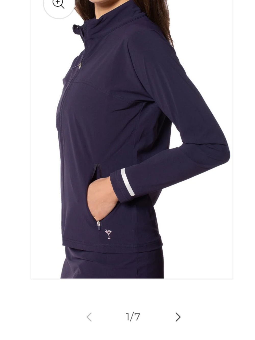 Golftini ⛳️ Women's Navy Full-Zip Performance Jacket NWT - Picture 2 of 9